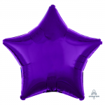 Шар звезда Фиолетовый A19"/49см Purple (США) металлик 1204-0049