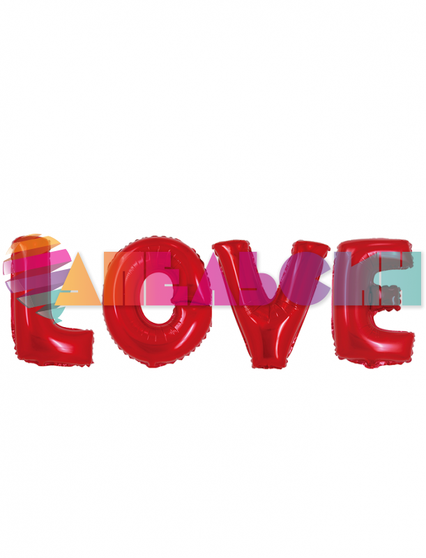 Надпись из шаров LOVE золото FL16"/41см (Китай) 942824
