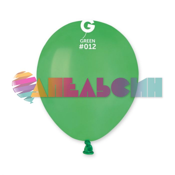Шар пастель Зеленый И05"/13см (012) Green 100шт/уп (Италия) 1102-0425