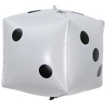 Шар куб Кость игральная Белый зарик Е24"/61см (Китай) 1209-0480