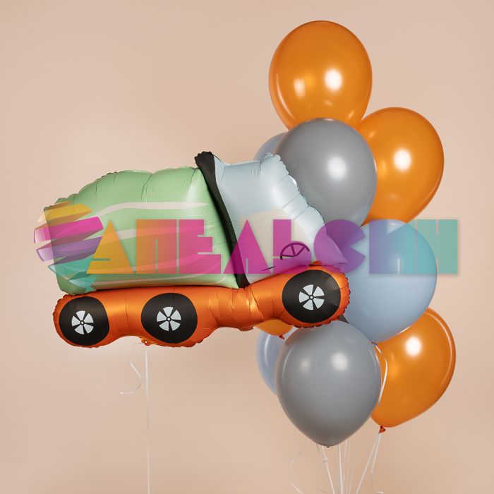 Шар фигура Машина Бетономешалка FL35"/89см (Китай) сатин 27826