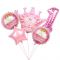 Шар цифра Розовый FL40"/102см сердца 1 (Китай) NMP1/PINK/V-СТОК