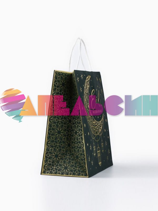 Пакет Рамадан Eid Mubarak 22х25х12см крафт 10536918