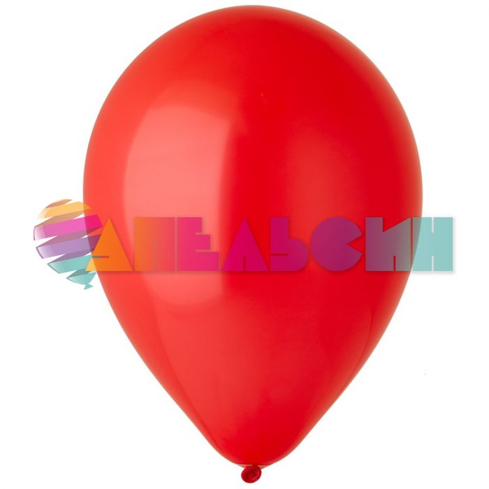 Шар пастель Красный Э12"/30см (150) Apple Red 50шт/уп (Малайзия) стандарт 1102-1612