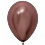 Шар хром Коричневый S12"/30см (976) Reflex Truffle Трюфель 50шт/уп (Колумбия) 386775