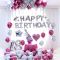 Надпись из шаров HAPPY BIRTHDAY серебро FL16"/41см (Китай) 17373