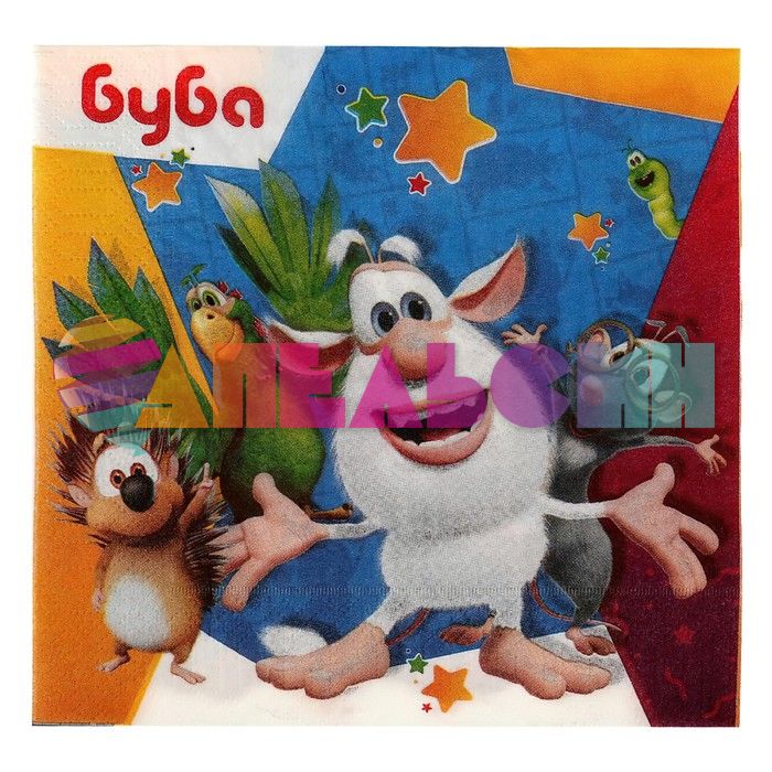 Салфетка Буба 33см 20шт/уп PLB-73551-BB