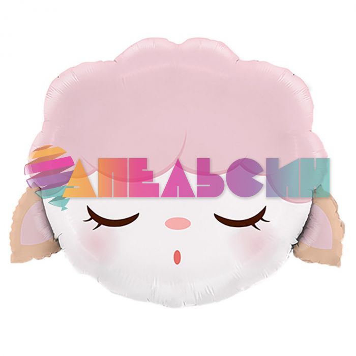Шар голова Овечка спящая Е20"/51см (Китай) 23643 1207-5638