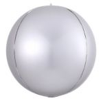 Шар сфера Серебро FL15"/38см (Китай) 550104-1