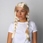 Парик Блондинка толстые косы 170гр 52см 318751
