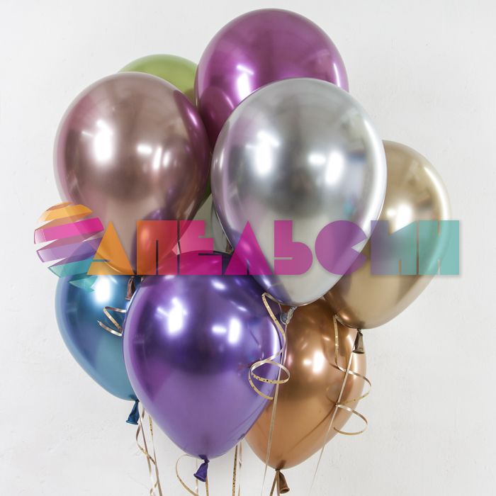 Шар хром Золото О12"/30см (522) 50шт/уп (Турция) 812051