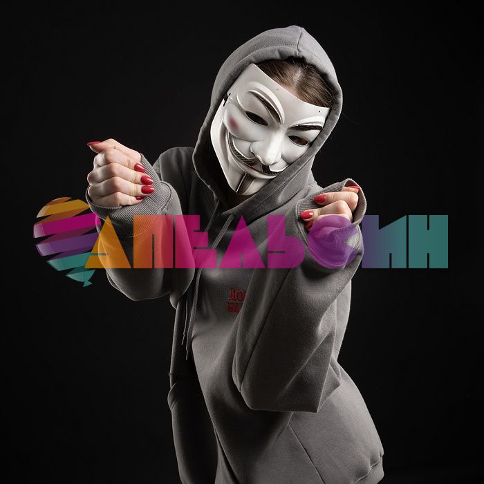 Маска Аноним белый /пластик 6232114
