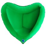 Шар сердце Зеленый G09"/23см (Италия) 09020GR
