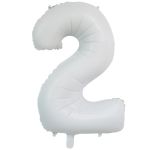Шар цифра Белый Е26"/66см 2 White (Китай) 1207-4850