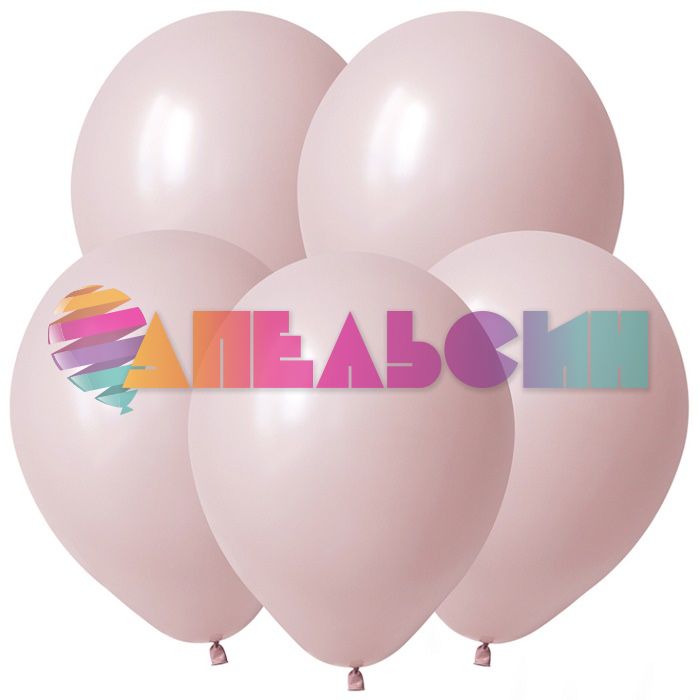 Шар пастель Розовый Т05"/13см Pink Blush Румянец 100шт/уп (Турция) ретро 8052348
