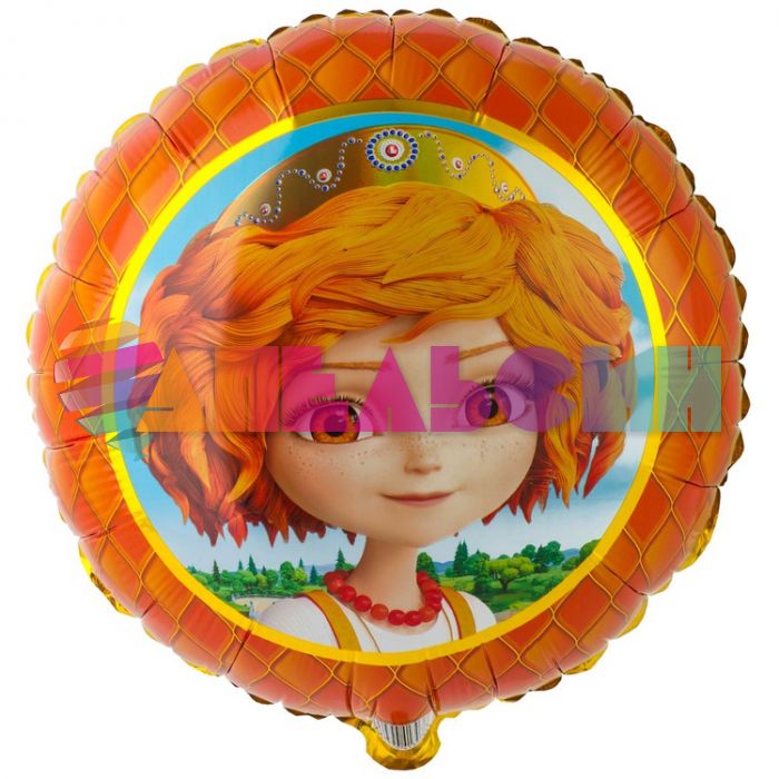 Шар фольга Царевны Варвара Е18"/46см круг (Китай) 1202-3295