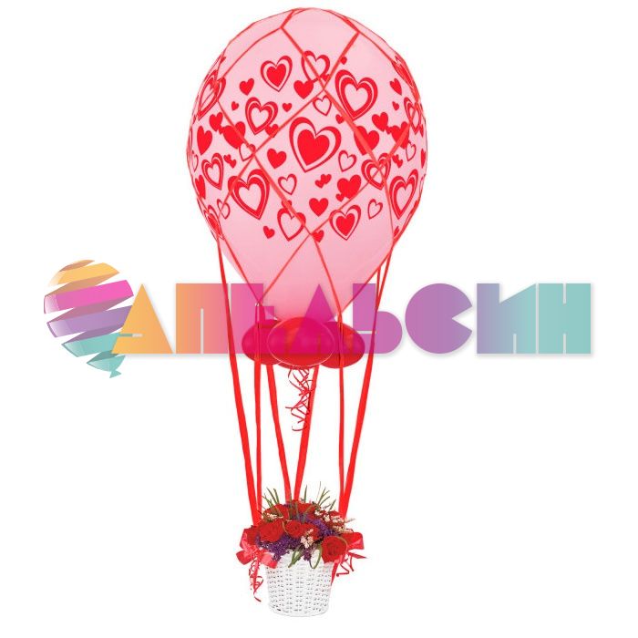 Сеть на шар 36"/90см Красный (Китай) 60652-1
