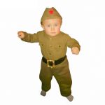 Костюм Военный 2в1 (комбинизон, пилотка) 080-086см 3270112-ПРОКАТ