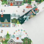 Бумага Новогодняя суета 70х100см глянец 7066015-1