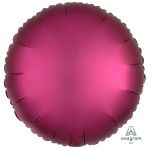 Шар круг Красный A18"/46см гранат Pomegranate (США) сатин 1204-0646