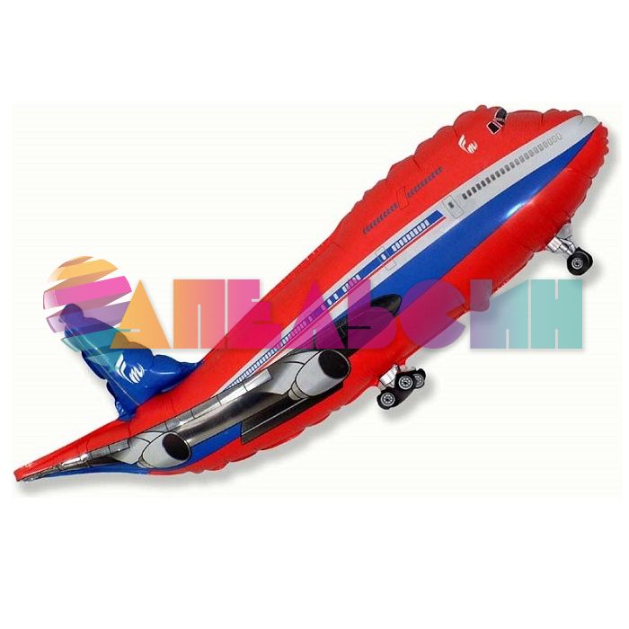 Мини фигура Самолет пассажирский красный F17"/43см (Испания) 902661R