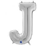 Шар буква G26"/66см Серебро J (Италия) 1207-3775