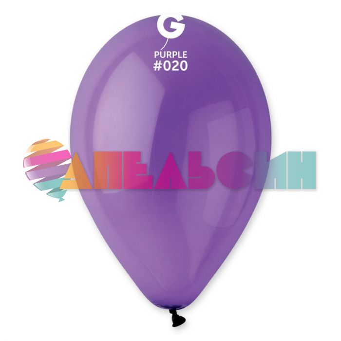 Шар кристалл Фиолетовый И12"/30см (020) Purple 100шт/уп (Италия) 1102-0462