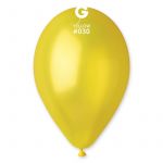 Шар металлик Желтый И10"/25см (030) Yellow 100шт/уп (Италия) 1102-0276