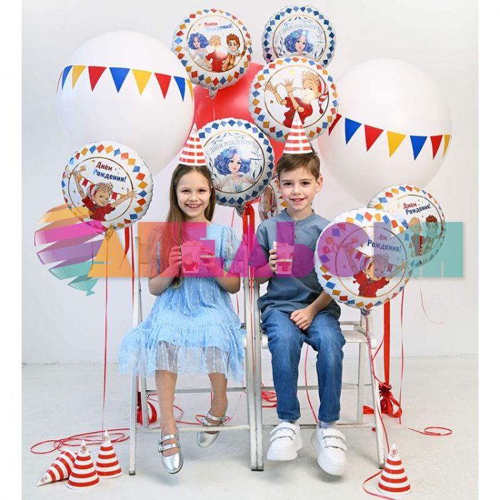 Шар фольга Золотой ключик Буратино Е18"/46см (Китай) 1202-4281