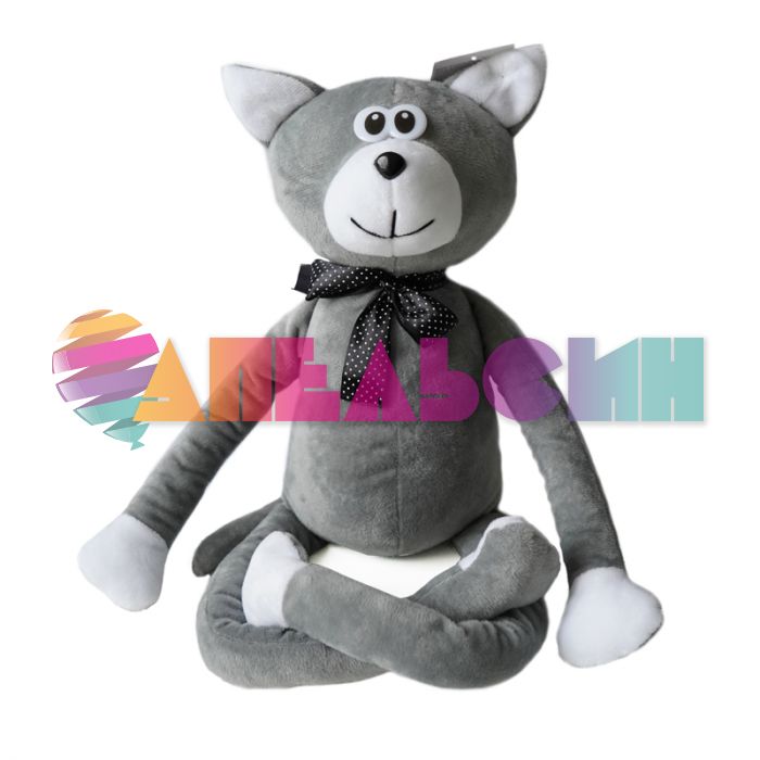 Игрушка Кот обнимашка серый 60см стоя 28272