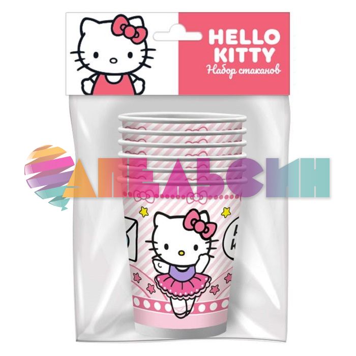 Стакан Хеллоу Китти Hello Kitty 250мл 6шт/уп картон 312870