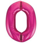 Шар цифра Розовый Е40"/102см фуксия 0 (Китай) 1207-2975