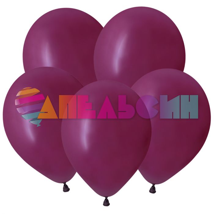 Шар пастель Красный DL12"/30см Burgundy Бордо 100шт/уп (Вьетнам) 312253
