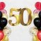 Цифра 50 золото 20см картон 1827120