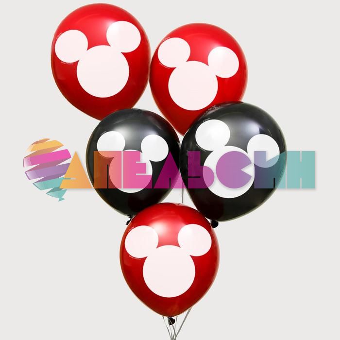 Шар латекс Микки Маус 12"/30см 50шт/уп (Китай) 5076707