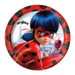 Тарелка Леди Баг/ Miraculous Ladybug 23см 8шт/уп картон 1502-4569