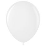 Шар металлик Белый VV12"/30см (800) Белый 50шт/уп 711019-50