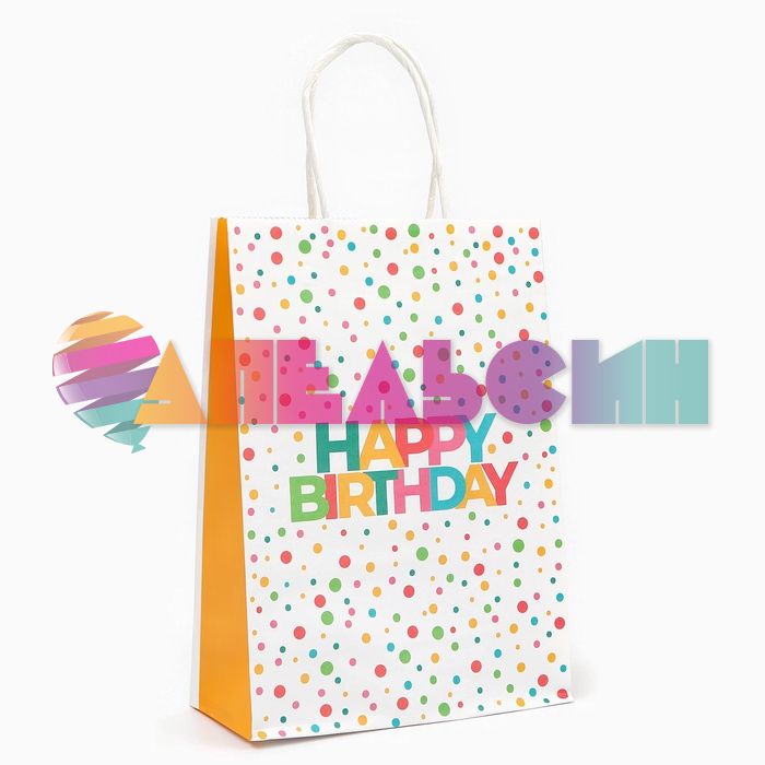 Пакет HB Конфетти 18х25х8см глянец 9671930
