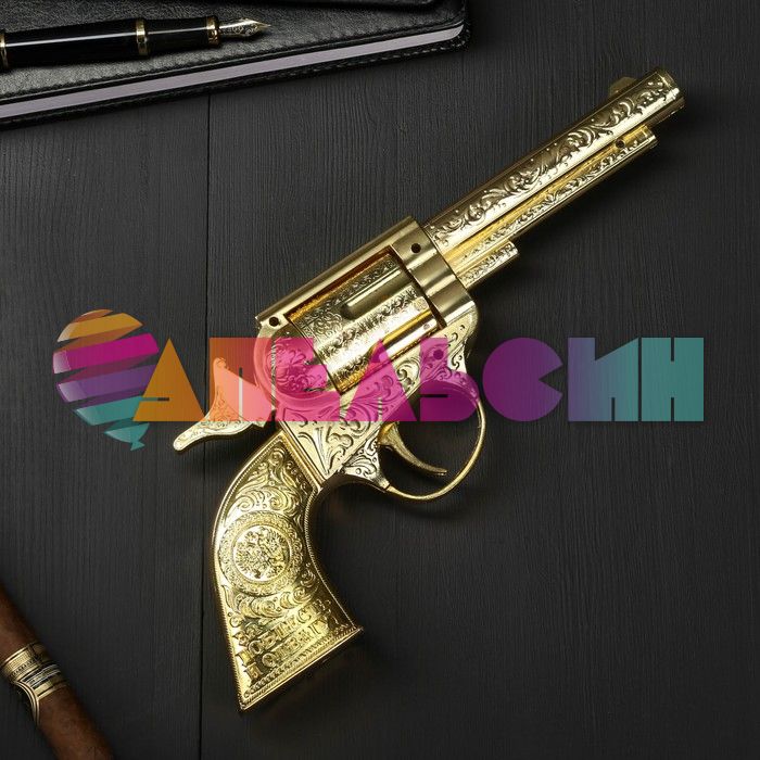 Зажигалка Револьвер За доблесть и отвагу 11х24см /газ 108340