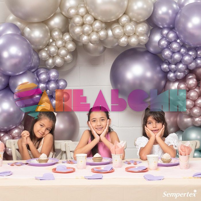 Шар шелк Бежевый S18"/46см (873) Cream Pearl кремовый жемчуг 6шт/уп (Колумбия) 409122