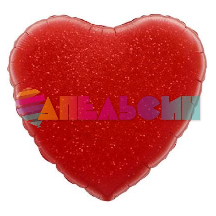 Шар сердце Красный FL18"/46см (Китай) блеск 123070