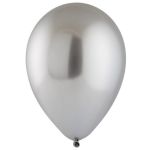 Шар хром Серебро Э12"/30см (803) Platinum 50шт/уп (Малайзия) 1102-1842