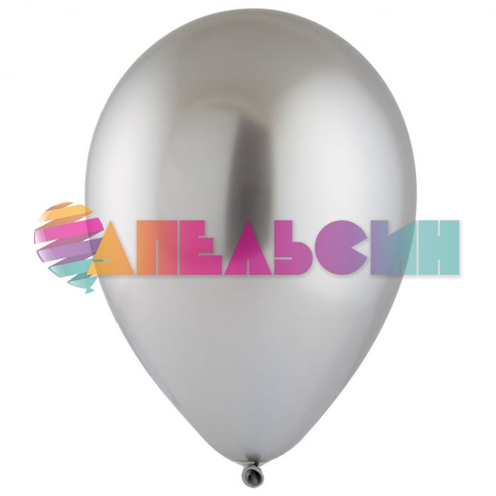 Шар хром Серебро Э12"/30см (803) Platinum 50шт/уп (Малайзия) 1102-1842