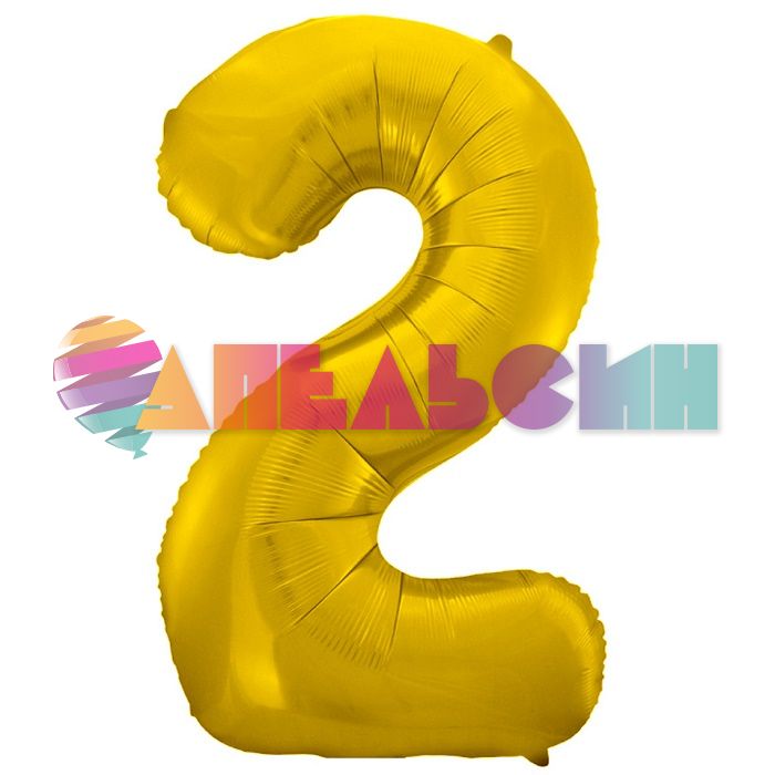 Шар цифра Золото Е40"/102см 2 (Китай) 1207-2773