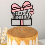 Топпер HB коробка розовый 13х18см акрил 6912062