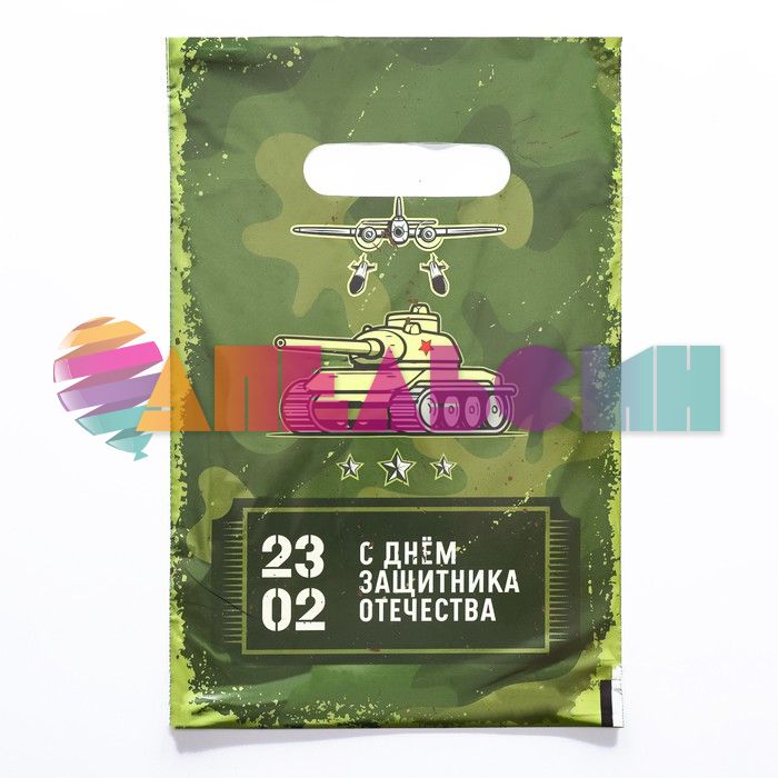 Пакет 23.02 С ДЗО 20х30см полиэтилен 10082838