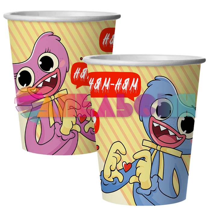 Стакан Зубакисси и Зубабасси 250мл картон 6шт/уп 77401