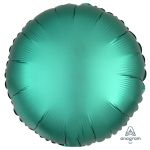Шар круг Зеленый A18"/46см изумрудный Jade (США) сатин 1204-0639