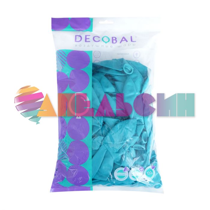 Шар пастель Бирюза DL12"/30см Tiffany blue 100шт/уп (Вьетнам) 312278