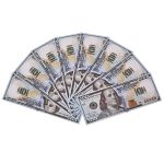 Деньги шуточные 100 долларов 90шт/уп 9-50-0005